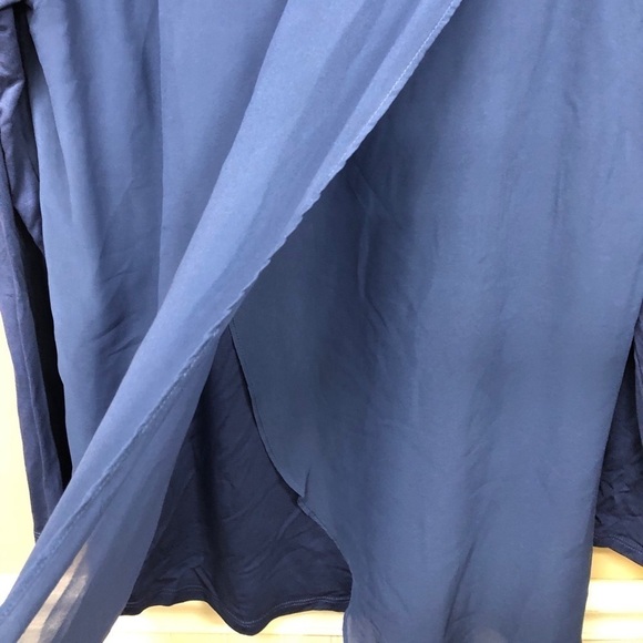 Cupio Womens Blue Long Sleeve Blouse Top Size M - Picture 3 of 6